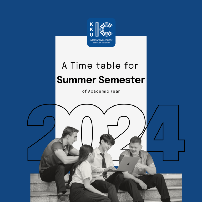 A Time table for Summer Semester of Academic Year 2024