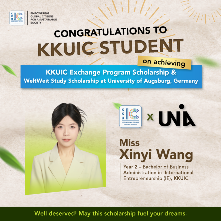 KKUIC Student Awards 2 Exchange Scholarships to Study Abroad at the University of Augsburg, Germany