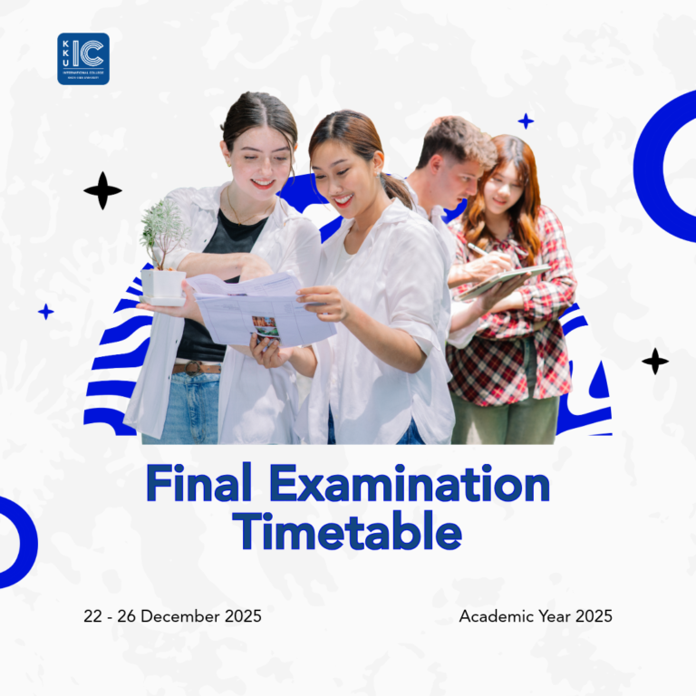 Final Examination Schedule for Semester 1, Academic Year 2025