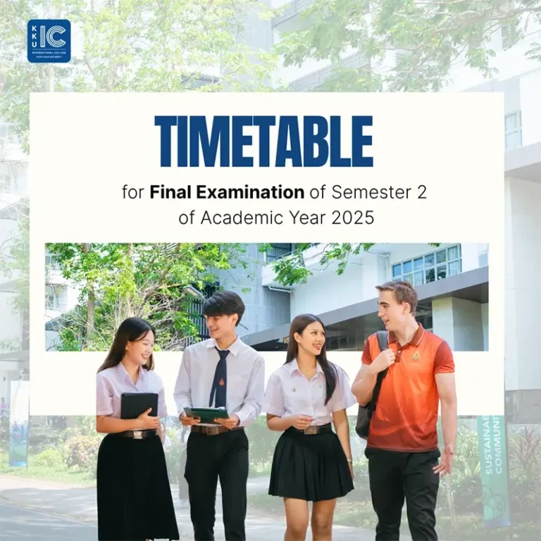 Timetable for Final Examination of Semester 2 of Academic Year 2025