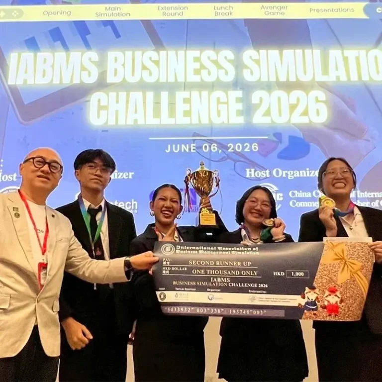 KKUIC Students Secure 3rd Place Globally at IABMS International Association of Business Management Simulation in Hong Kong